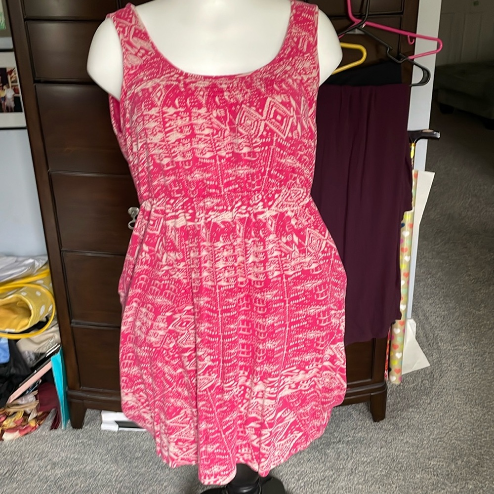Size Lg T shirt dress. From Sonoma.